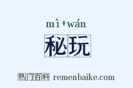 秘玩是什么意思的图片